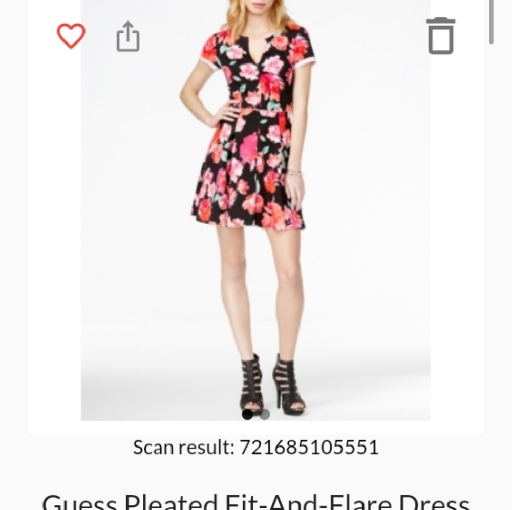 Guess black/ floral dress